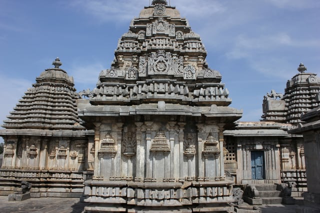 Kadamba shikara (tower) with Kalasa (pinnacle) on top, Doddagaddavalli.