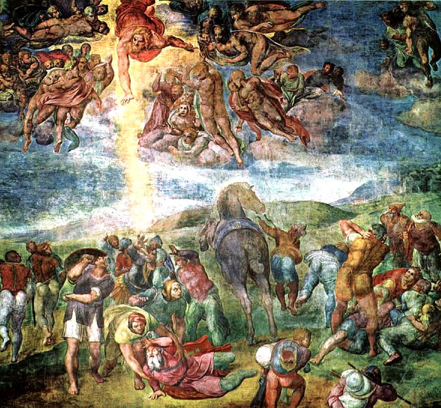 The Conversion of Saul, fresco by Michelangelo, 1542–1545