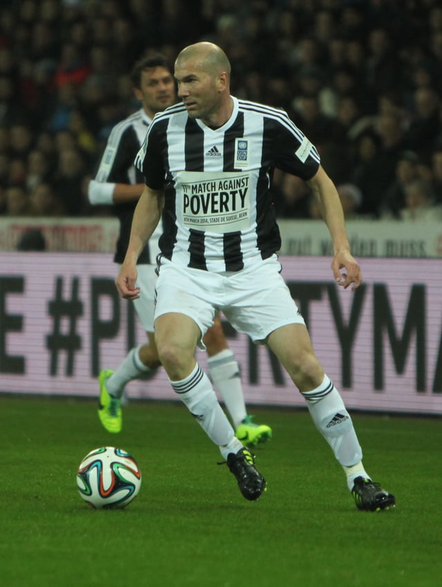 Zidane in the Match Against Poverty in Bern, March 2014