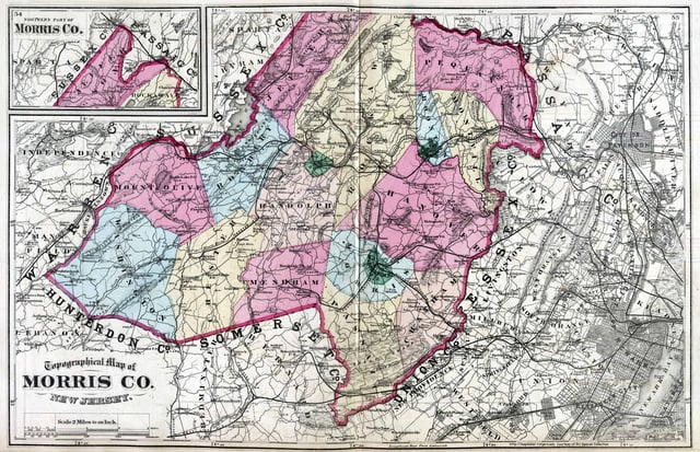 Morris County in 1872
