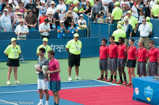 Federer and Djokovic, Cincinnati Masters final 2015