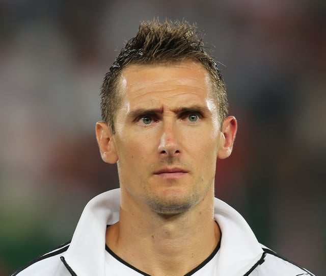 Miroslav Klose is Germany's all-time top scorer with 71 goals.