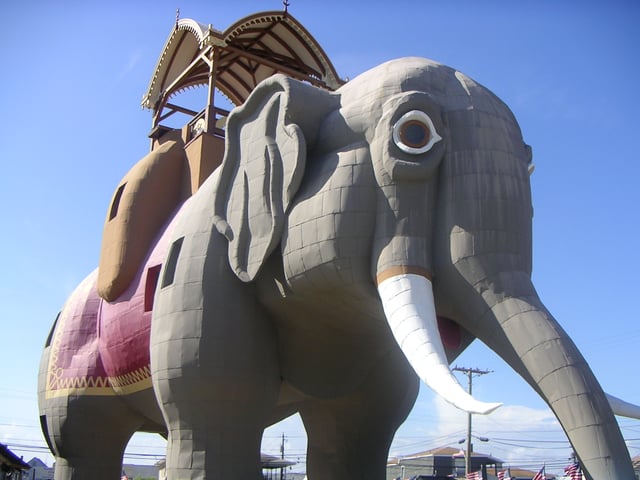 Lucy the Elephant in nearby Margate City