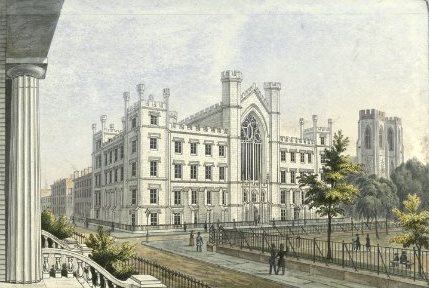 NYU Building in Washington Square, 1850