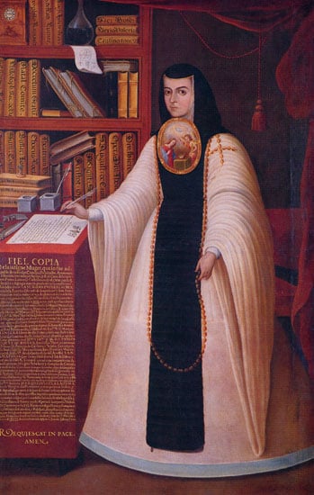 Sor Juana, by Juan de Miranda (circa 1680).