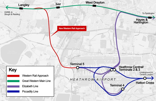 One of the transport projects being considered is the Western Rail Approach to Heathrow