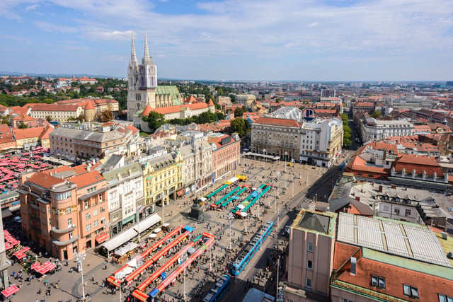 Panoramic view of Zagreb