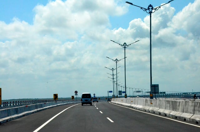 The Bali Mandara Toll Road, in Bali, Indonesia