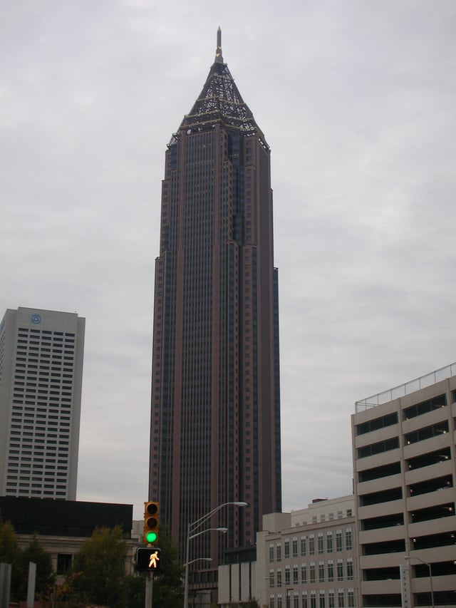 Bank of America Plaza in Atlanta, Georgia is the tallest building in the Southern United States.