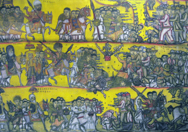 Tapestry of the Battle of Adwa.
