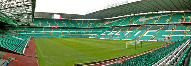 A panoramic view of Celtic Park