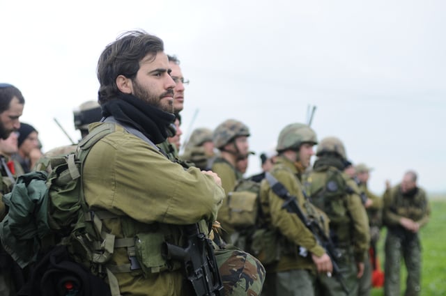 IDF Reservists train in the Golan Heights