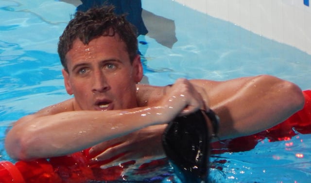 Lochte after the 200m freestyle semifinal