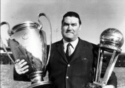 Nereo Rocco, the most successful manager in the history of A.C. Milan with 10 trophies