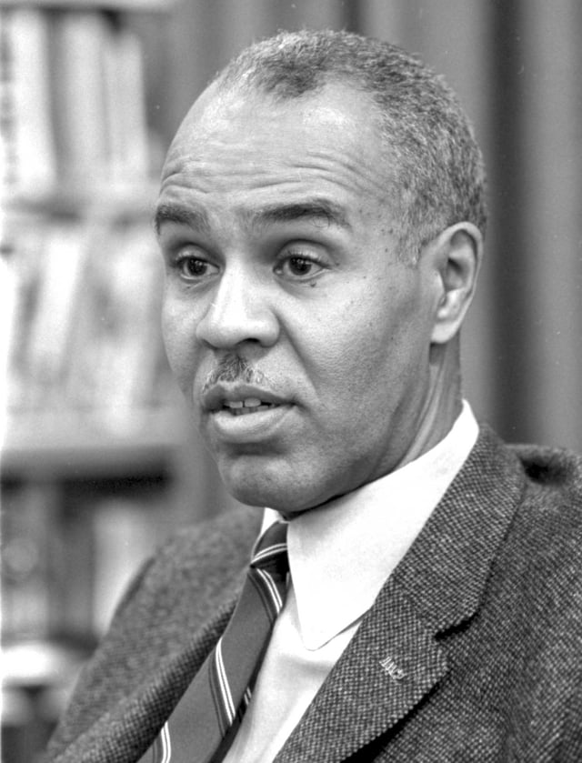 Roy Wilkins as the Executive Secretary of the NAACP in 1963