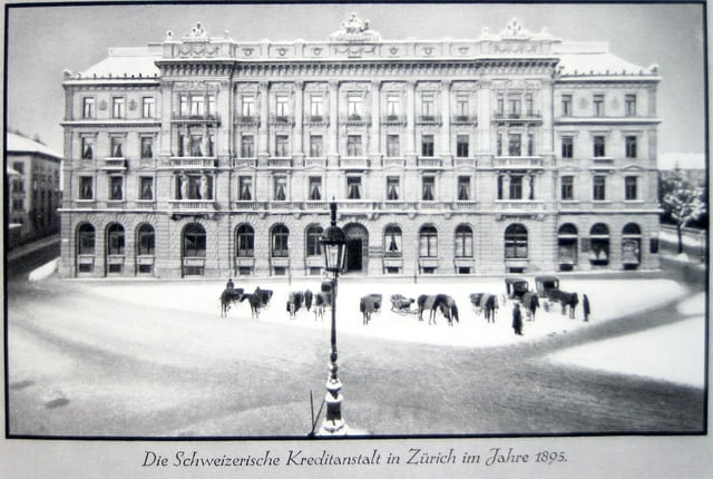 Swiss Credit Institution's headquarters – 1895
