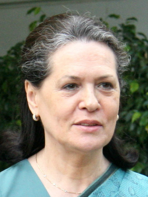 Sonia Gandhi, the current interim President of INC