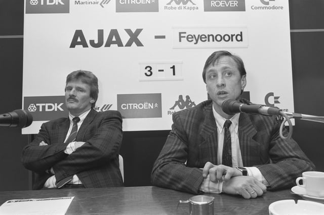 Cruyff as manager of Ajax in 1987