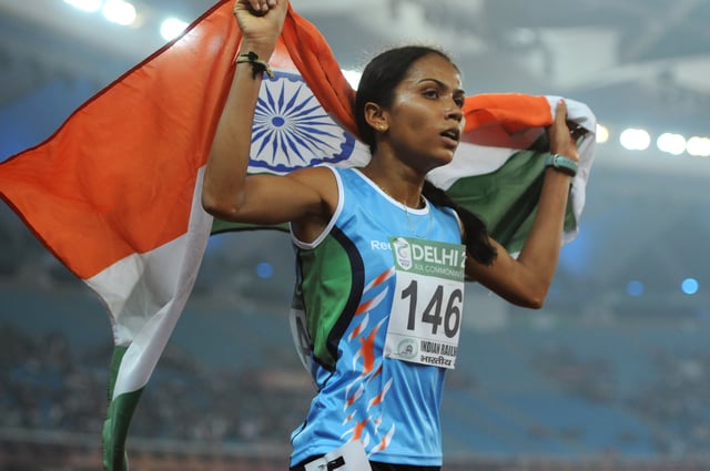 XIX Commonwealth Games-2010 Delhi (Women’s) Athletics 10000m Final, Kavita Raut of India won the Silver medal, at Jawaharlal Nehru Stadium, in New Delhi on October 08, 2010