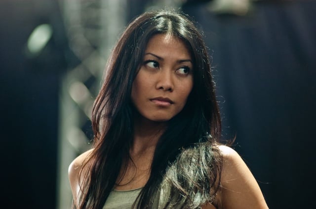 Anggun at Fete de l'Espoir, Geneva, Switzerland, in May 2005