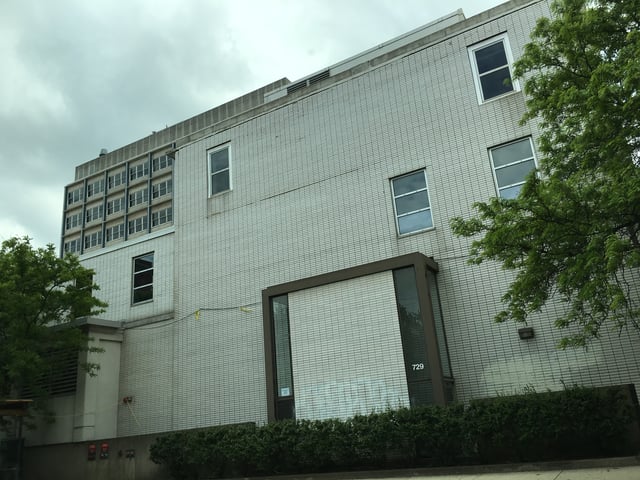 The former hospital site in 2016