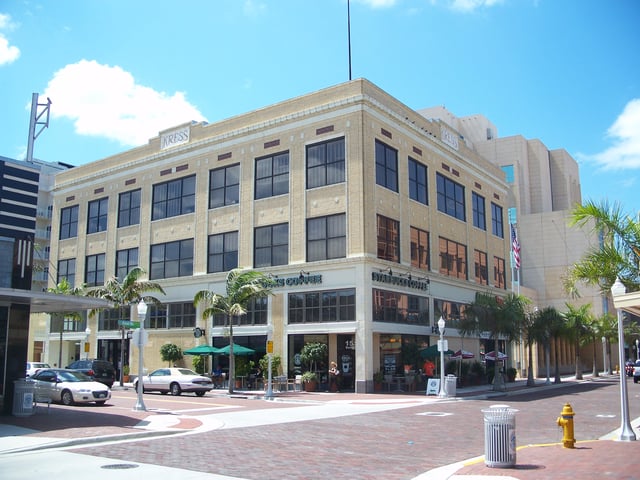 Architecture of Downtown Fort Myers.