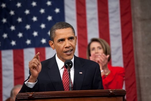 President Obama addressing Congress regarding healthcare reform, September 9, 2009