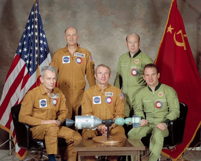 Apollo-Soyuz crew in 1975