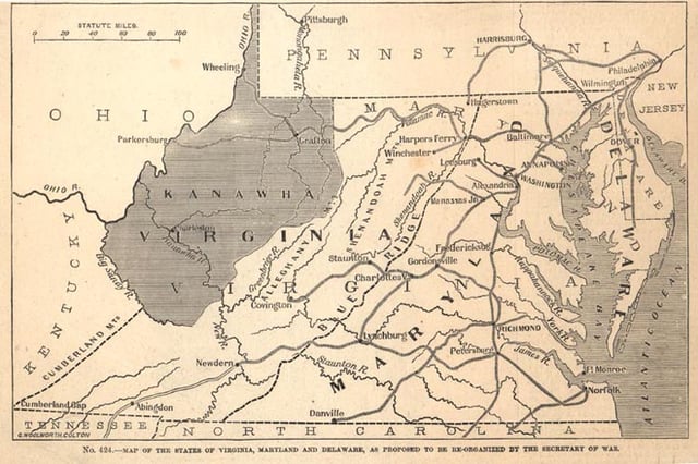 On October 24, 1861, when voters from 41 counties voted to form a new state, voter turnout was 34%. The name was subsequently changed from Kanawha to West Virginia.