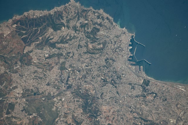 Astronautical view of Algiers