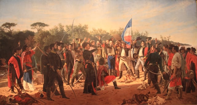 The oath of the Thirty-Three Orientals by Uruguayan painter Juan Manuel Blanes