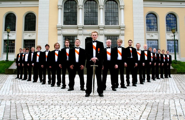The male choir of the University of Bergen