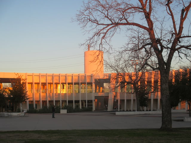The Emma S. Barrientos Mexican American Cultural Center, located on Lady Bird Lake at 600 River Street