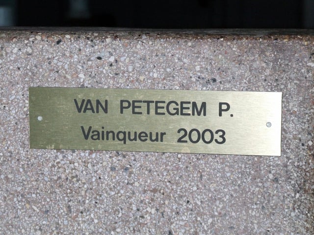 Shower cubicles at Roubaix track are named after winners