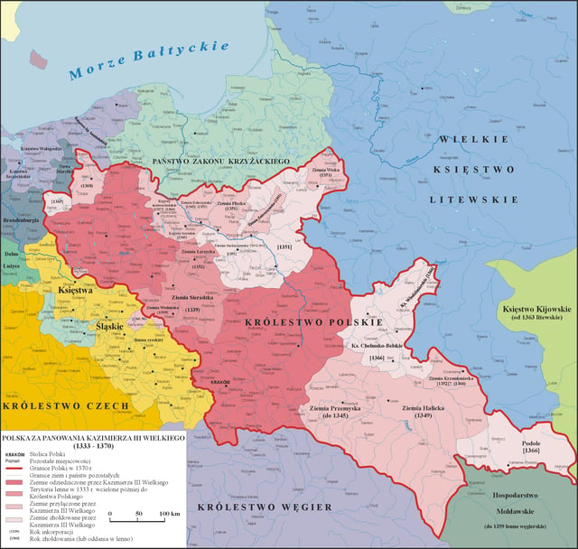 Annexation of the Kingdom of Ruthenia by the Kingdom of Poland as part of the Galicia–Volhynia Wars
