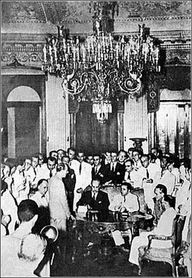 The signing of the Rio Protocol in January 1942