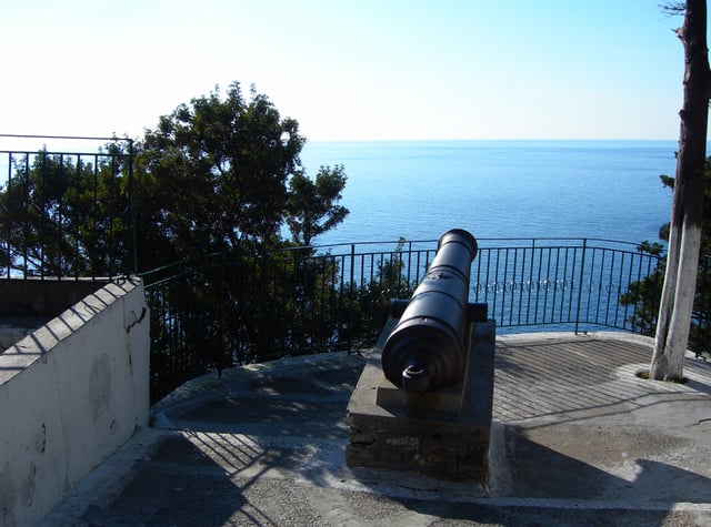 A Russian Gun from the Russian-Ottoman occupation of Corfu in the beginning of the 19th century, Paleokastritsa.