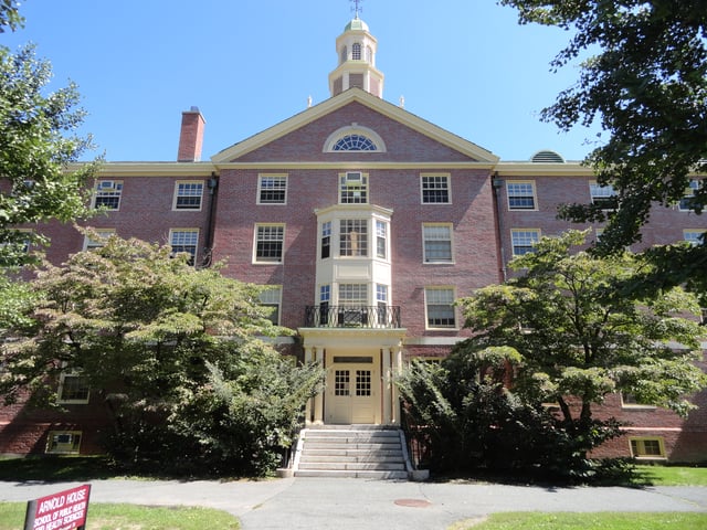 Arnold House, part of Northeast Residential Area, the oldest residential area at UMass Amherst.