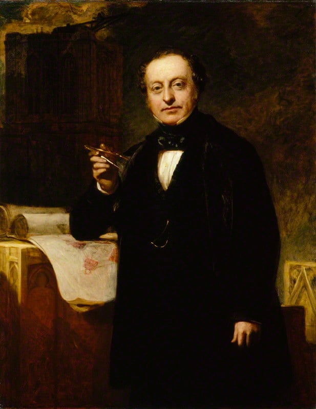 Sir Charles Barry conceived the winning design for the New Houses of Parliament and supervised its construction until his death in 1860. (Portrait by John Prescott Knight)