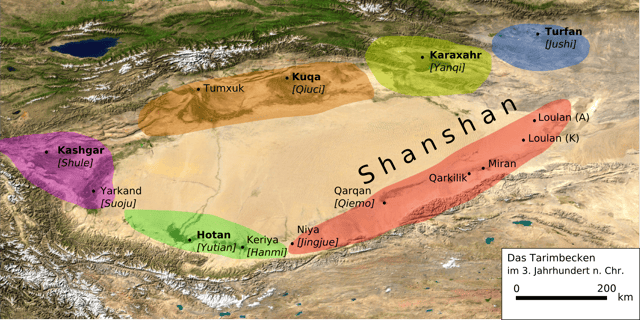 The Tarim Basin in the 3rd century