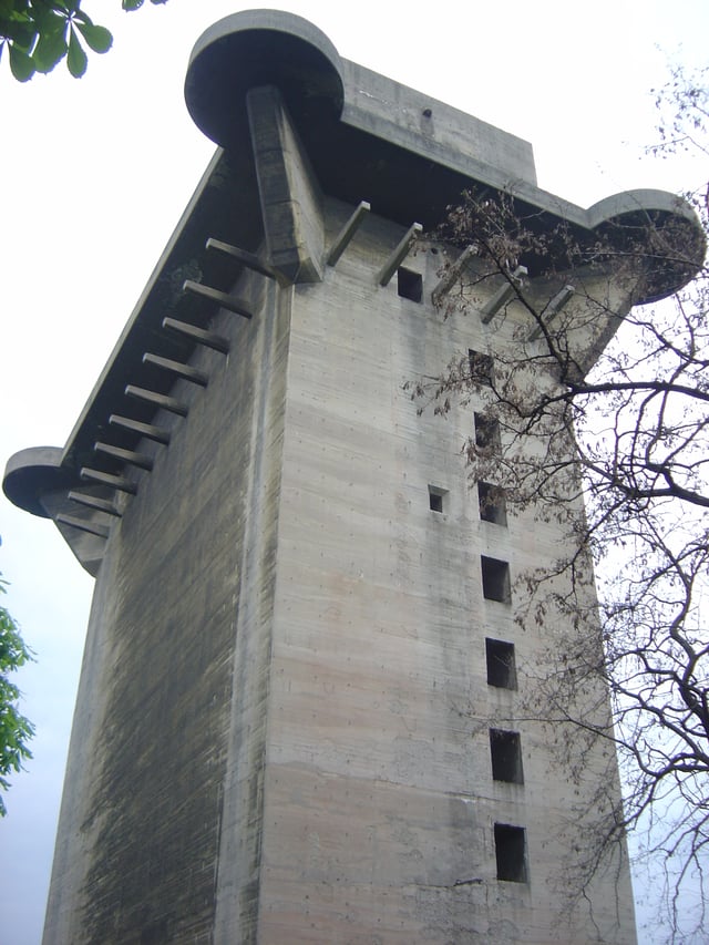 One of six flak towers built during World War II in Vienna.