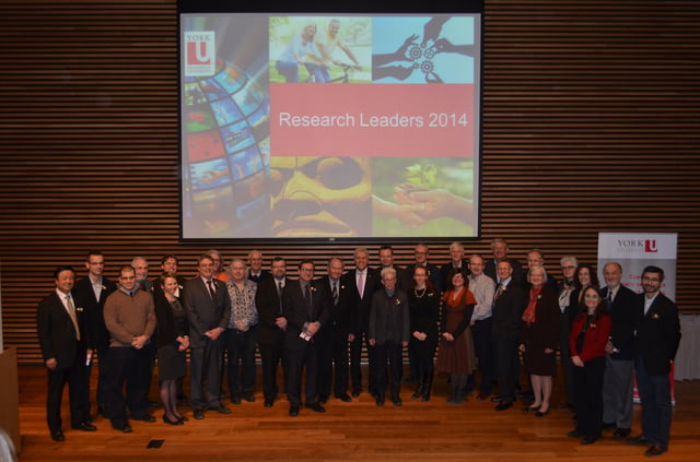 York researchers at the York University Research Leaders 2014 event.