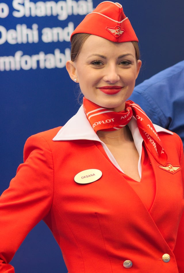 Aeroflot flight attendant, Belgrade (2017)