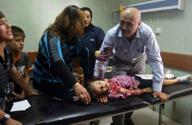 Child killed by a car bomb in Kirkuk, July 2011