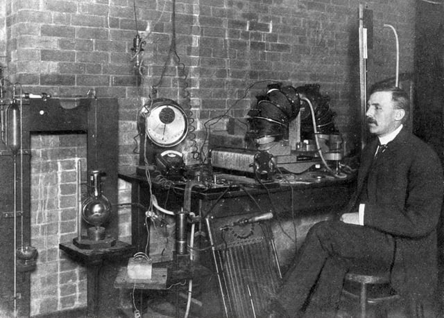 Ernest Rutherford at McGill University in 1905