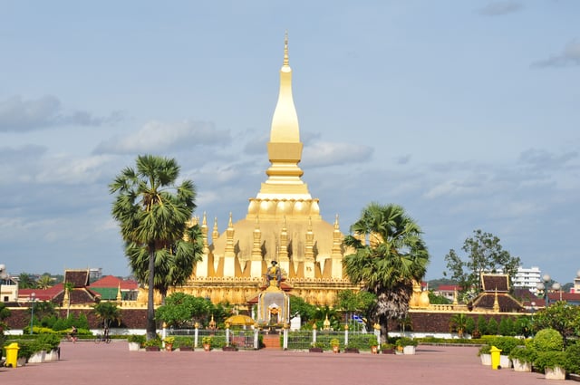 Pha That Luang in Vientiane.