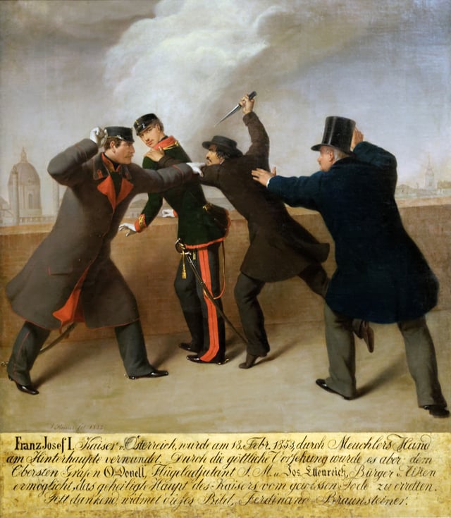 Assassination attempt on the emperor, 1853