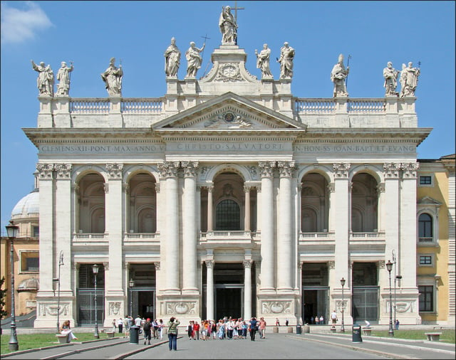 Archbasilica of Saint John Lateran, Rome's Cathedral, start to built in 324, partly rebuilt between 1660-1734.