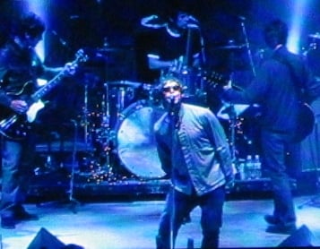 Oasis performing live at Shoreline Amphitheatre, Mountain View, California in September 2005.