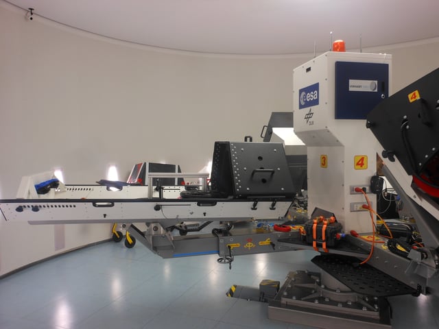 Human centrifuge at DLR in Cologne, Germany used for human physiological tests.